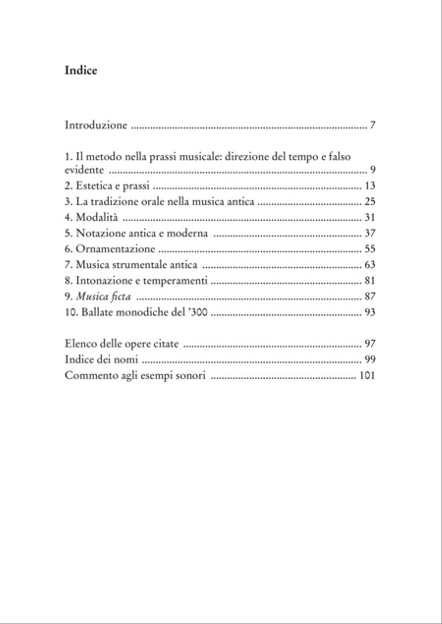 L’interpretazione della musica antica. Pratica e teoria dal Medioevo all’invenzione del melodramma [+ file audio mp3] School and Community scores gallery preview page 3