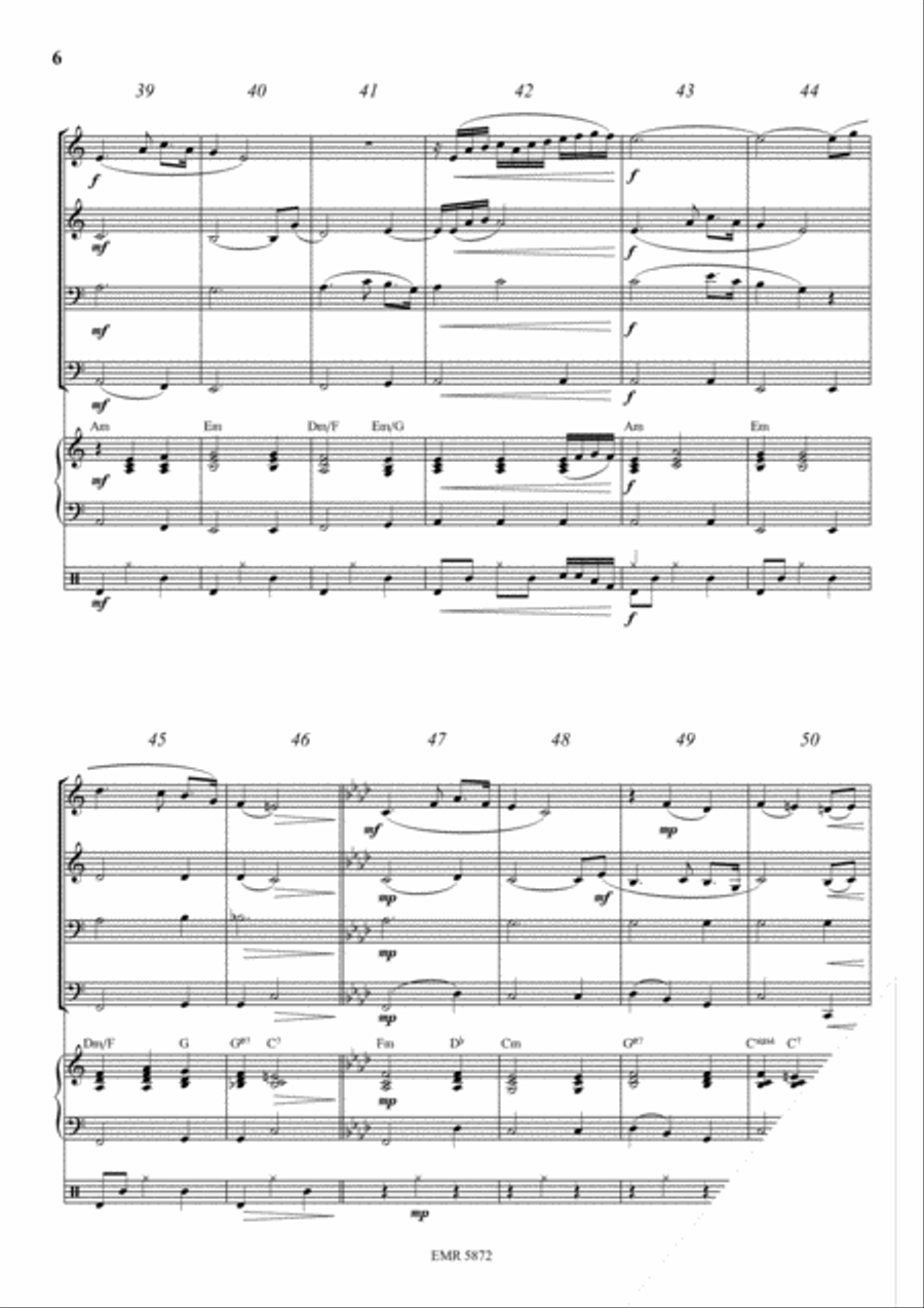 The Last Rose Of Summer Brass Ensemble scores gallery preview page 6