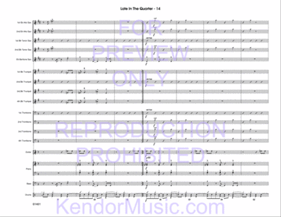Late In The Quarter Late In The Quarter Jazz Ensemble scores gallery preview page 16