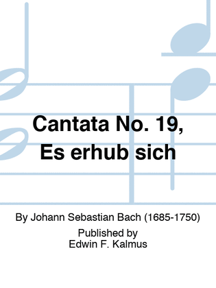 Book cover for Cantata No. 19, Es erhub sich