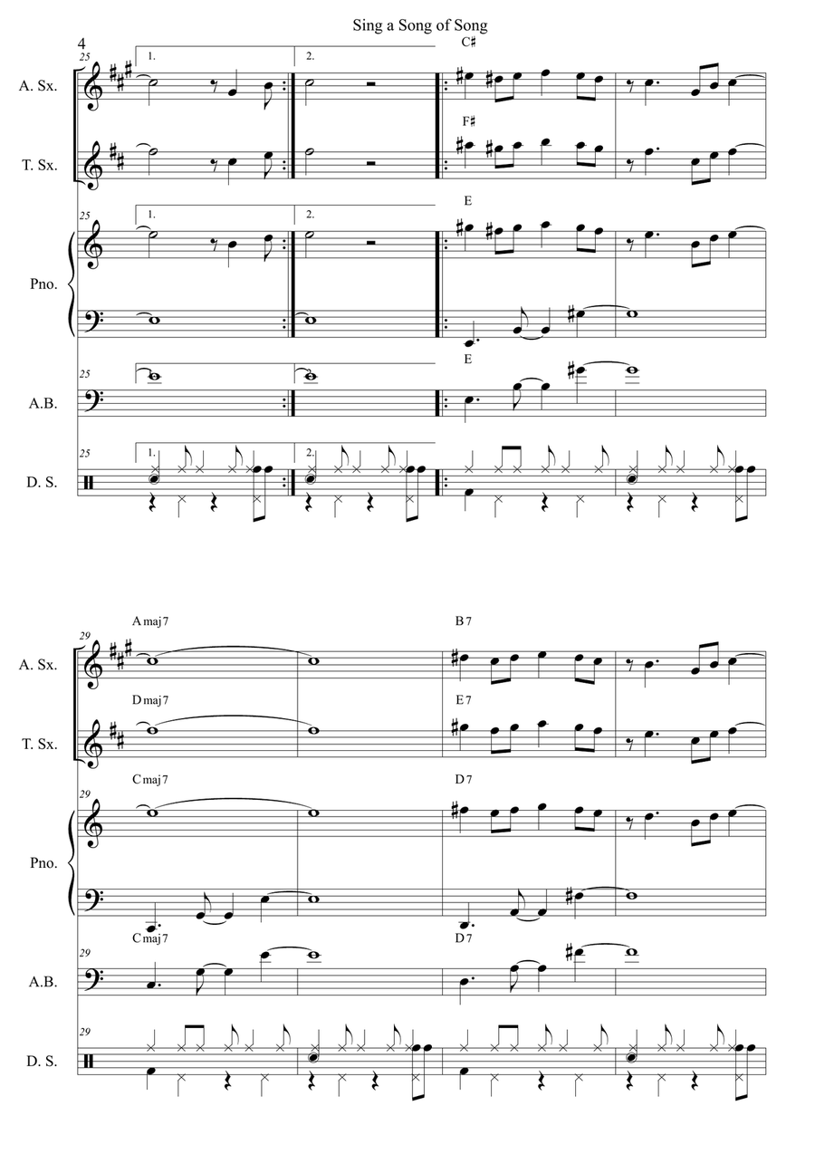 Sing A Song Of Song Small Ensemble scores gallery preview page 5