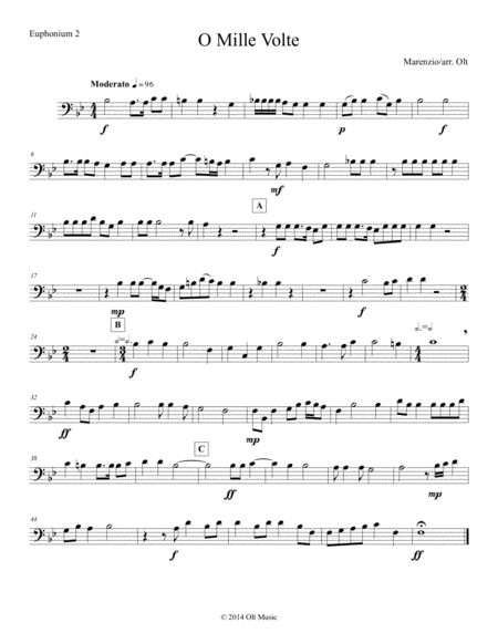 O Mille Volte for 2 antiphonal tuba quartets image number null