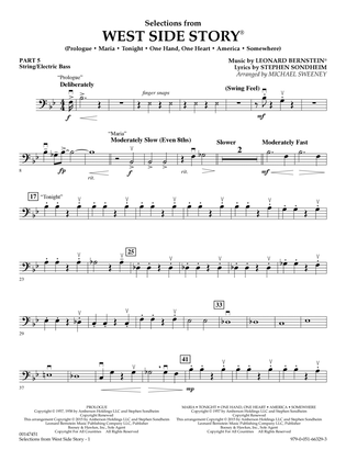 West Side Story (Selections for Flex-Band) (arr. Michael Sweeney) - Pt.5 - String/Electric Bass