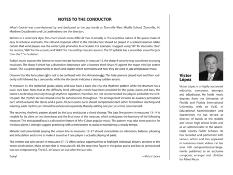 What's Cookin' Jazz Ensemble scores gallery preview page 3