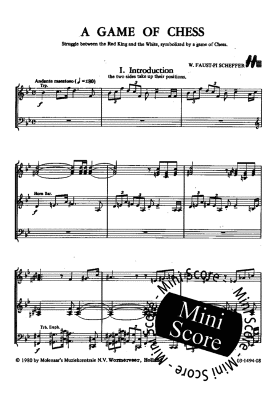 A Game of Chess Concert Band scores gallery preview page 7