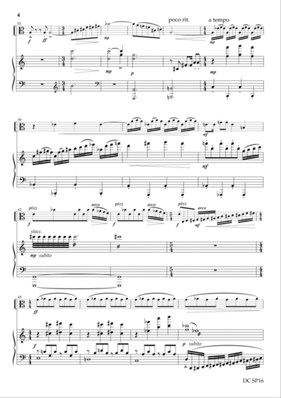 Sonatina for viola and piano Piano scores gallery preview page 4