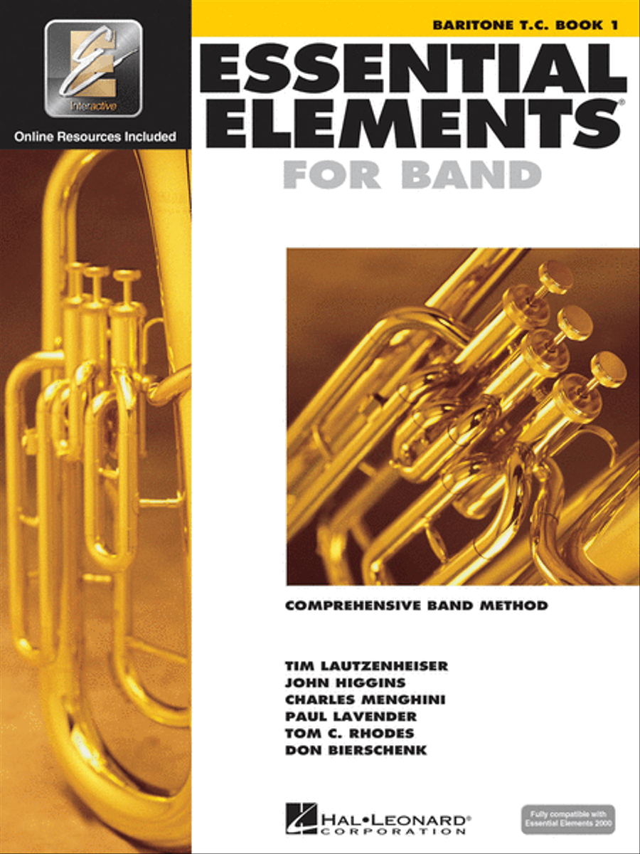 Essential Elements for Band – Baritone T.C. Book 1 with EEi Concert Band Methods scores gallery preview page 1