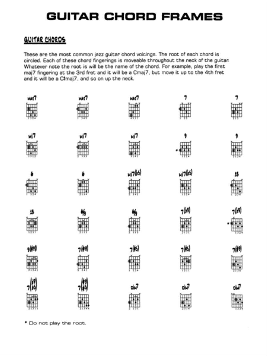 Jive at Five: Guitar Chords Jazz Ensemble scores gallery preview page 1