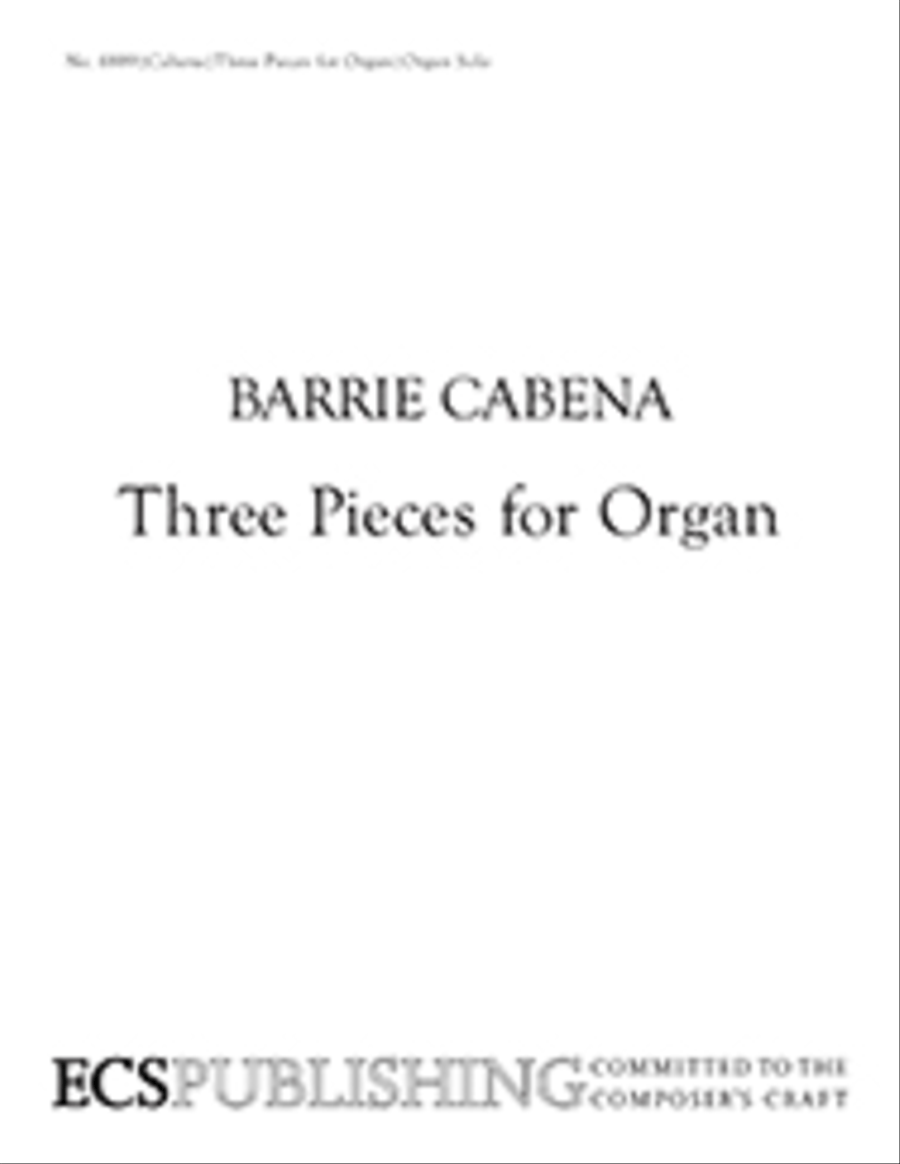 Three Pieces for Organ