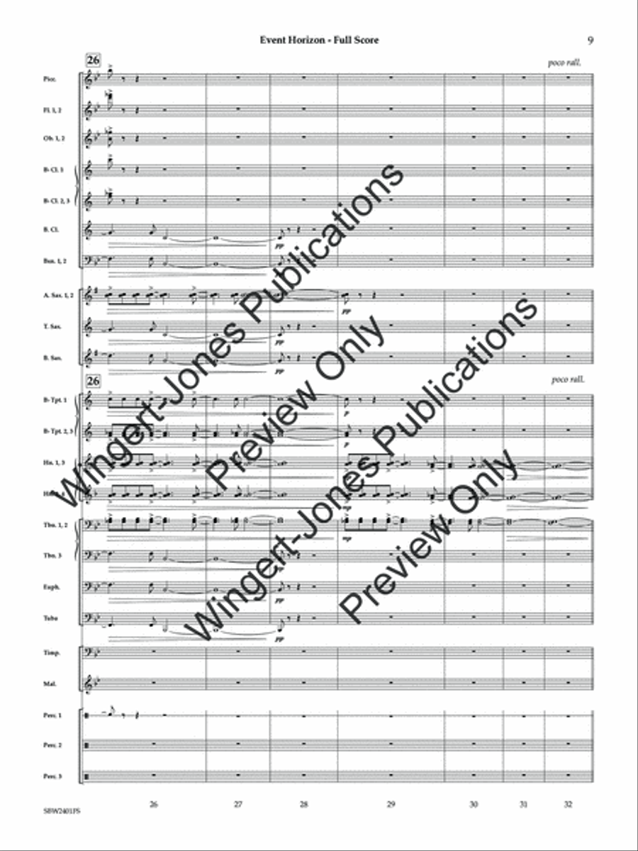 Event Horizon (Score) Event Horizon (Score) Concert Band scores gallery preview page 10