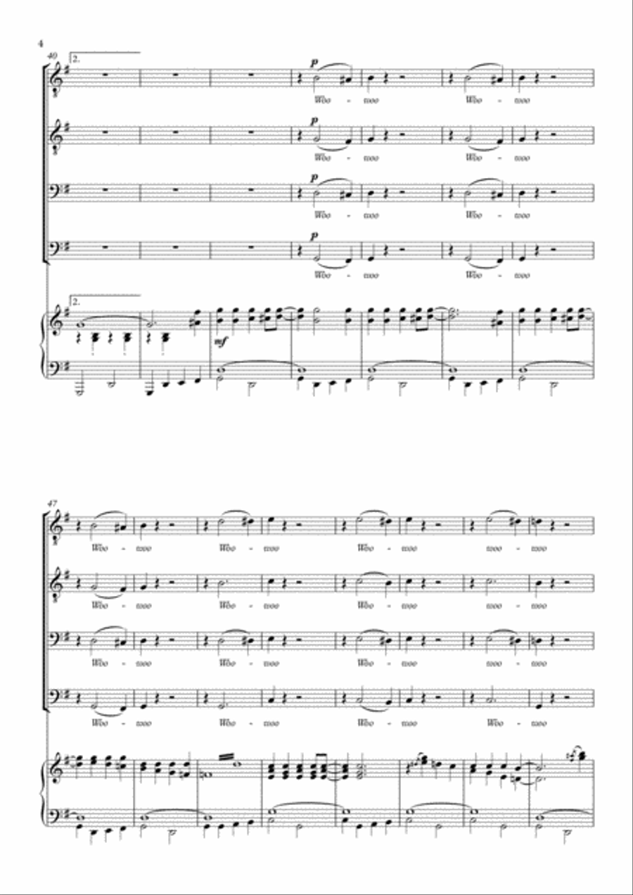 Folsom Prison Blues TTBB scores gallery preview page 6