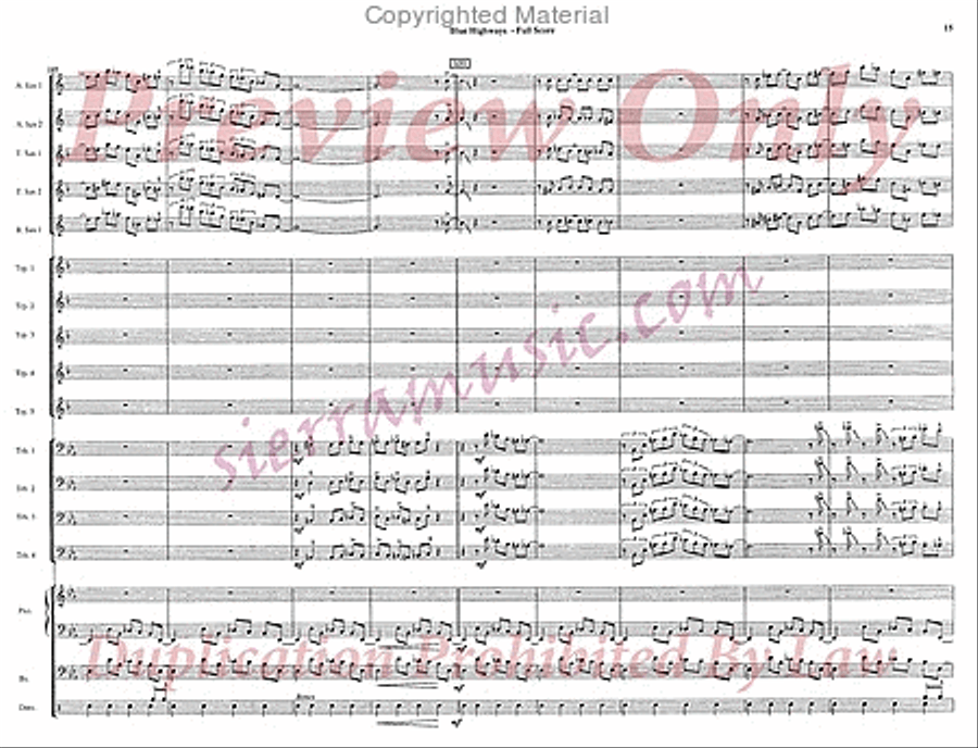 Blue Highways Blue Highways Jazz Ensemble scores gallery preview page 16