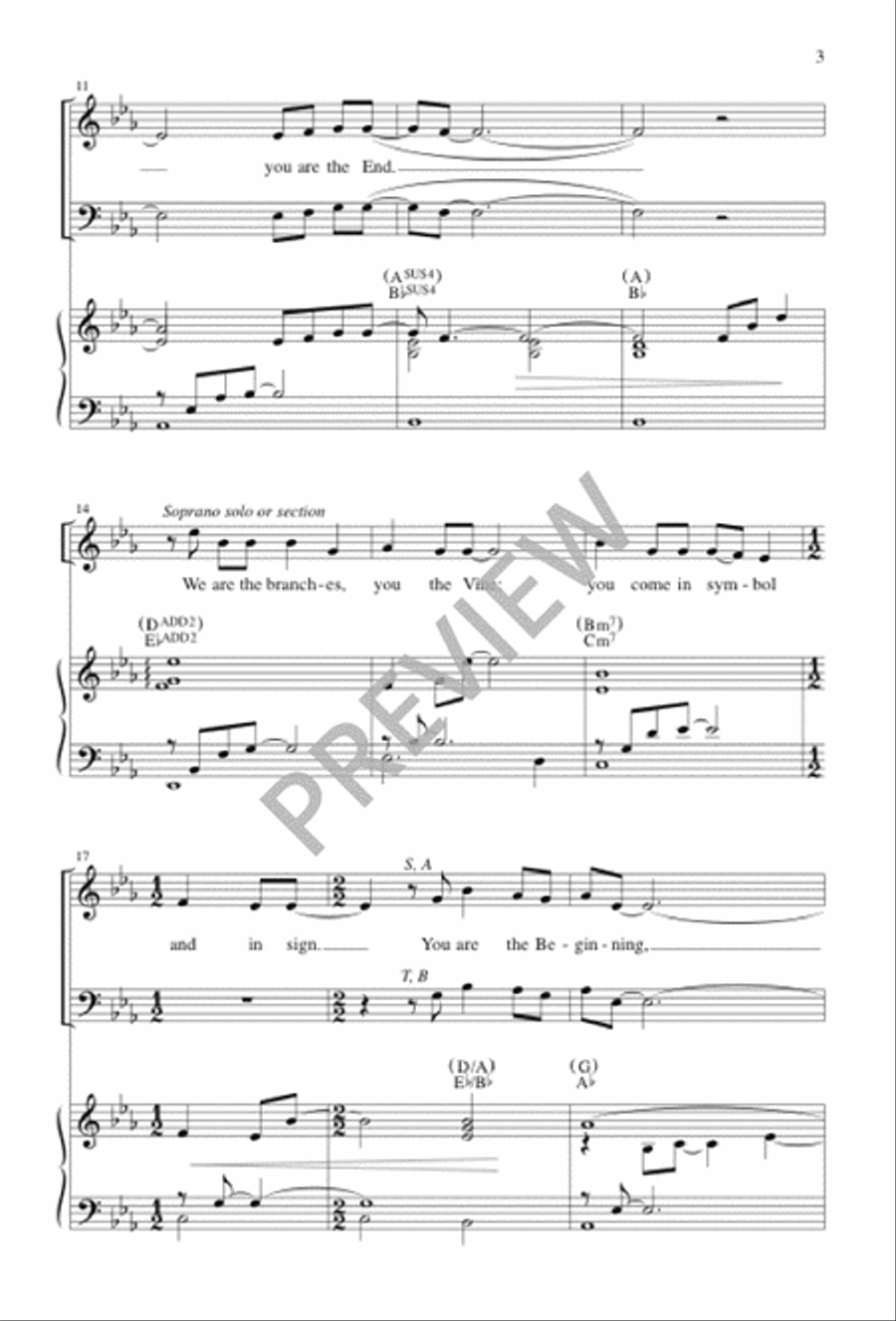 The Beginning and the End 4-Part scores gallery preview page 3