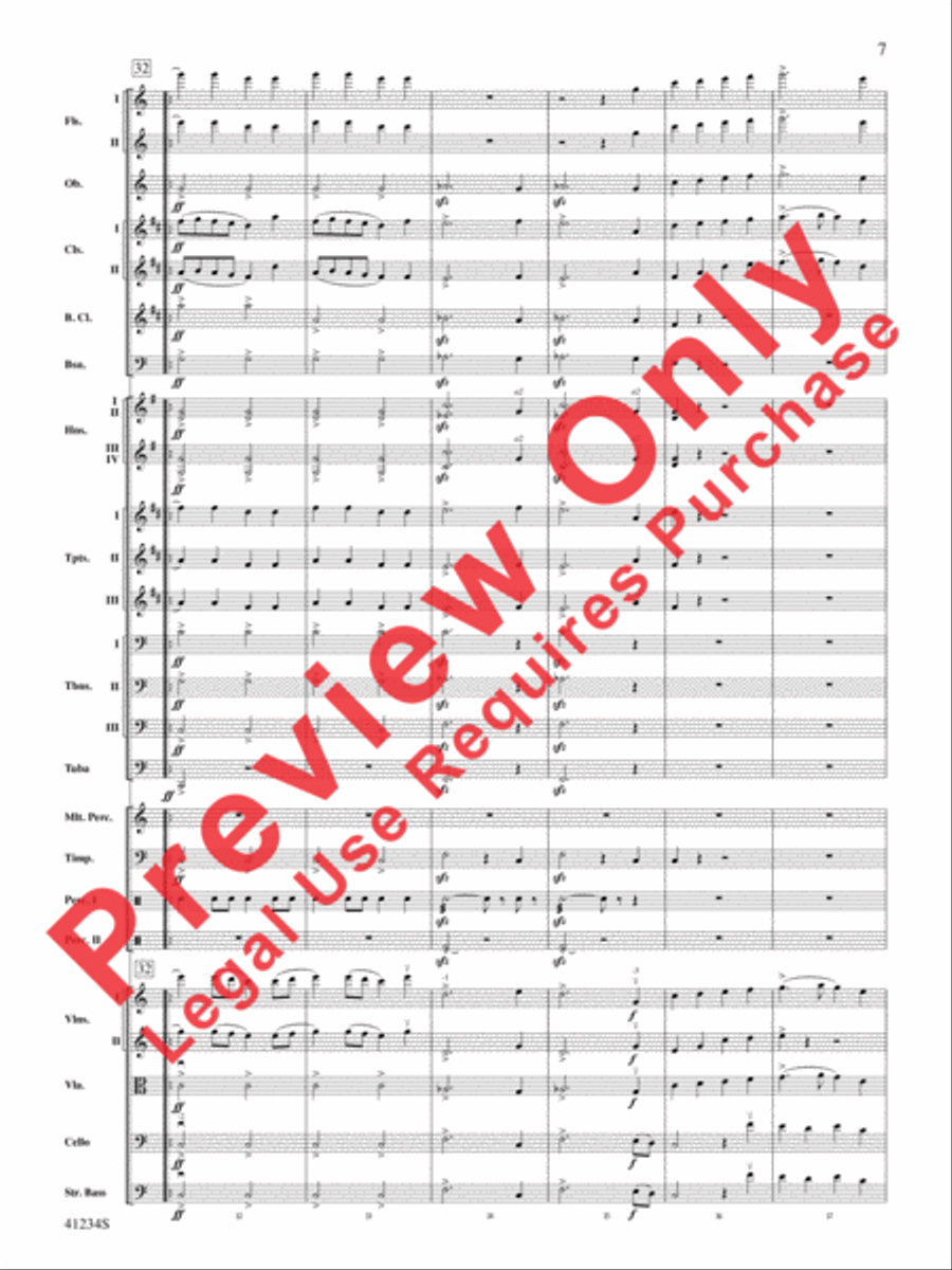 A Dance of Clowns Full Orchestra scores gallery preview page 8