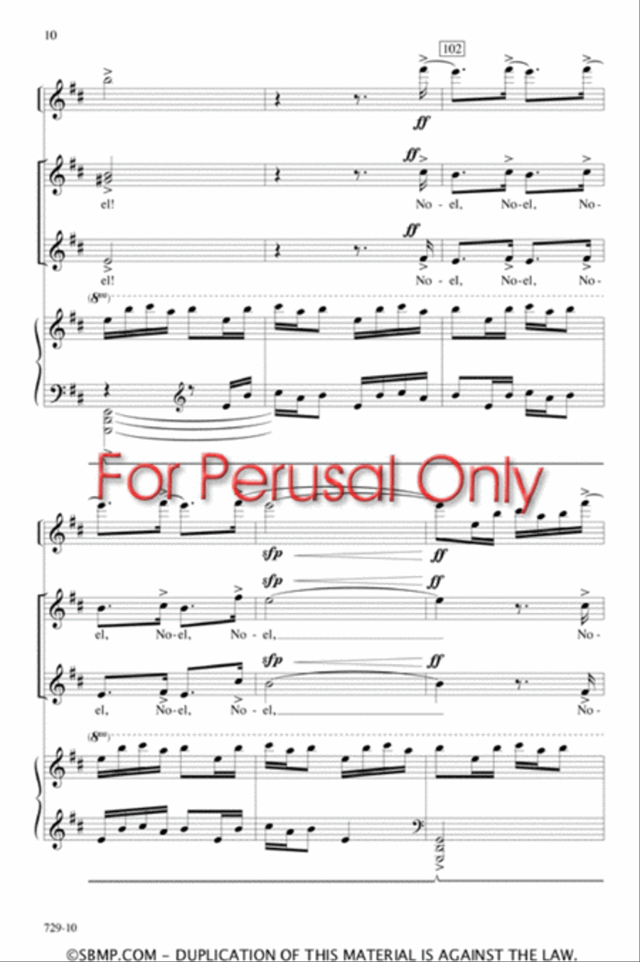 Sing We Now Noel! - SSA Octavo SSA scores gallery preview page 9