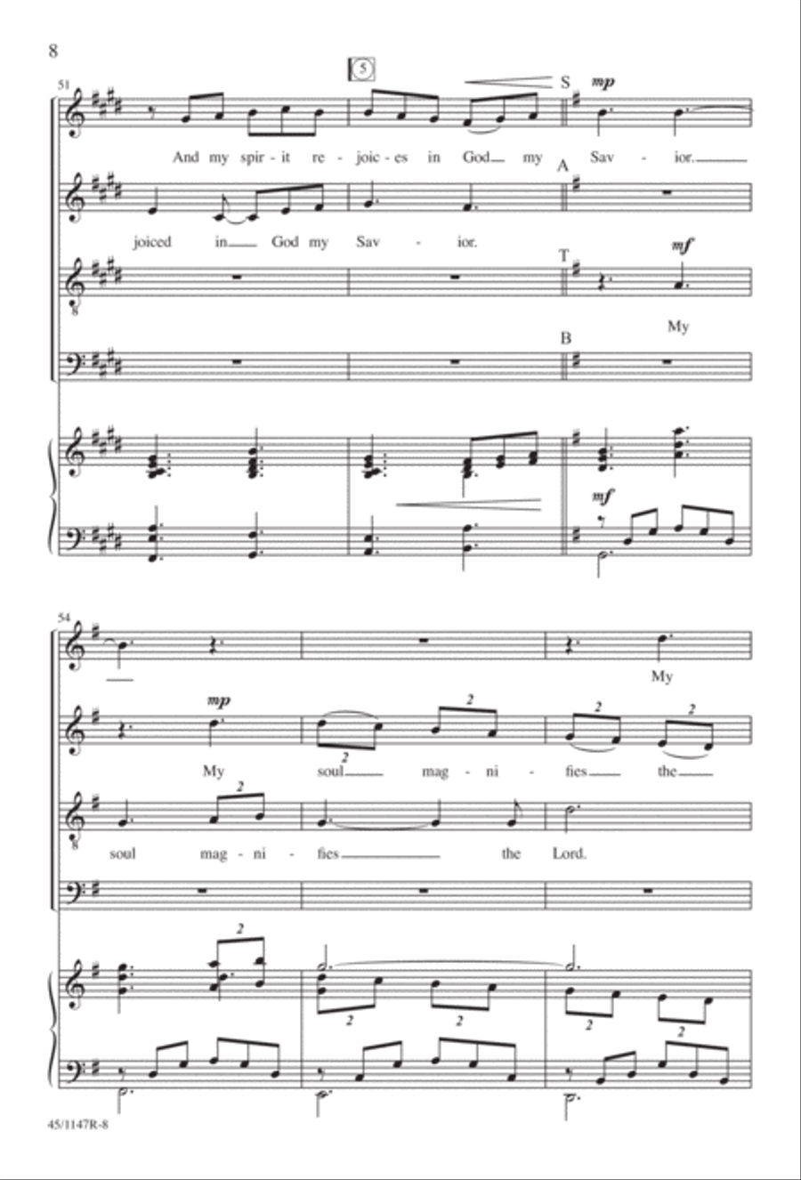 Magnificat Magnificat Divisi scores gallery preview page 9