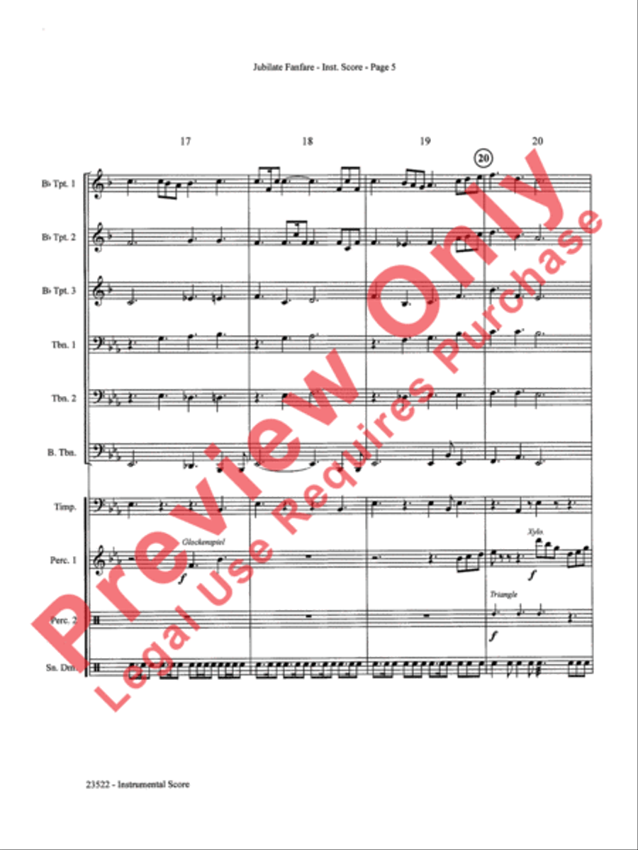 Jubilate Fanfare Choir scores gallery preview page 6