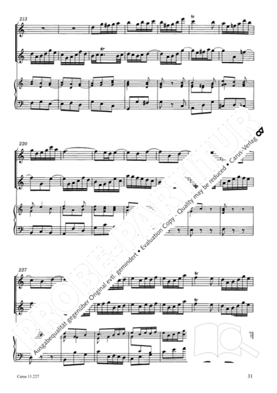 Concerto a tre in C Concerto a tre in C Recorder scores gallery preview page 32