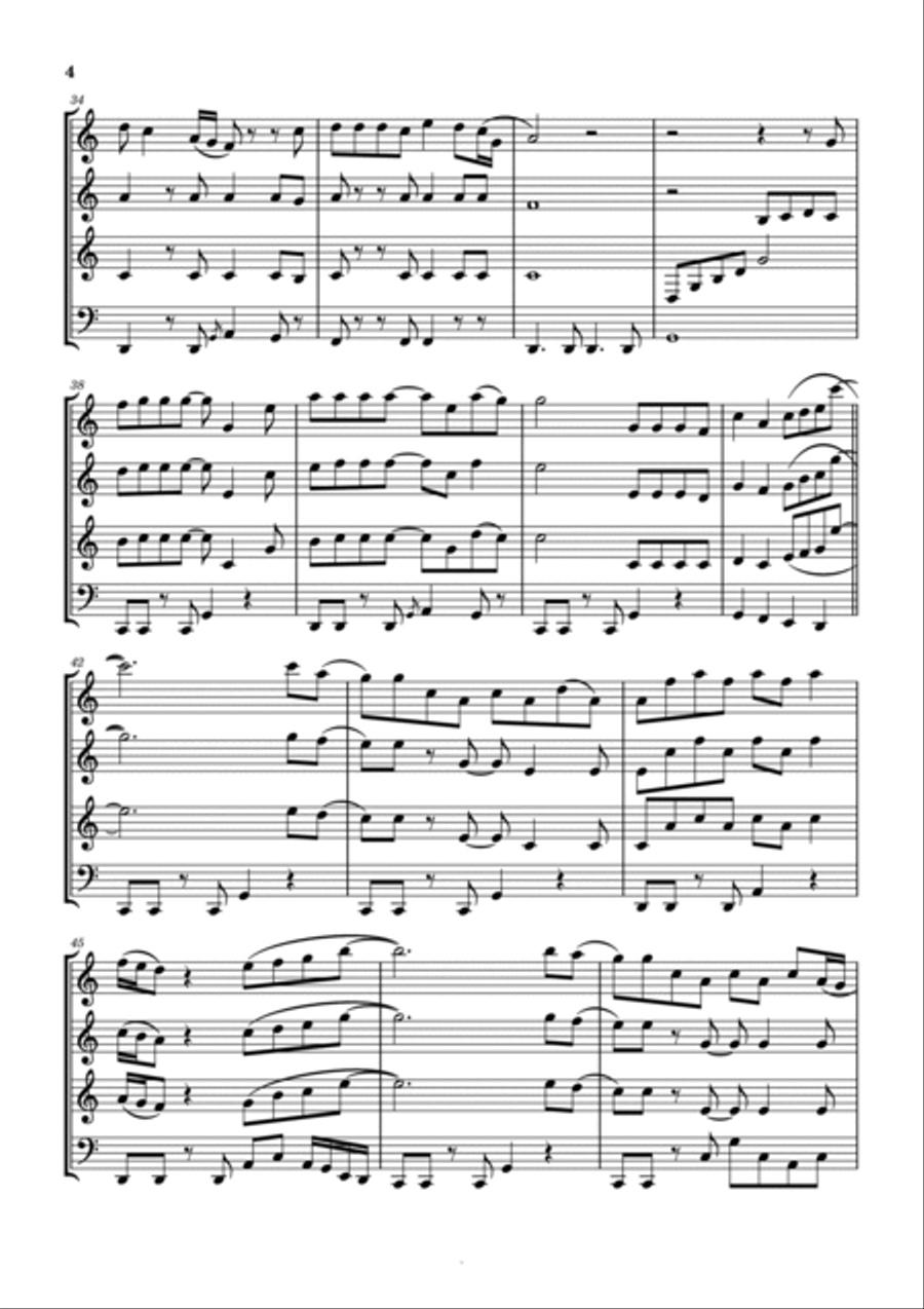 Best Of My Love Woodwind Quartet scores gallery preview page 5