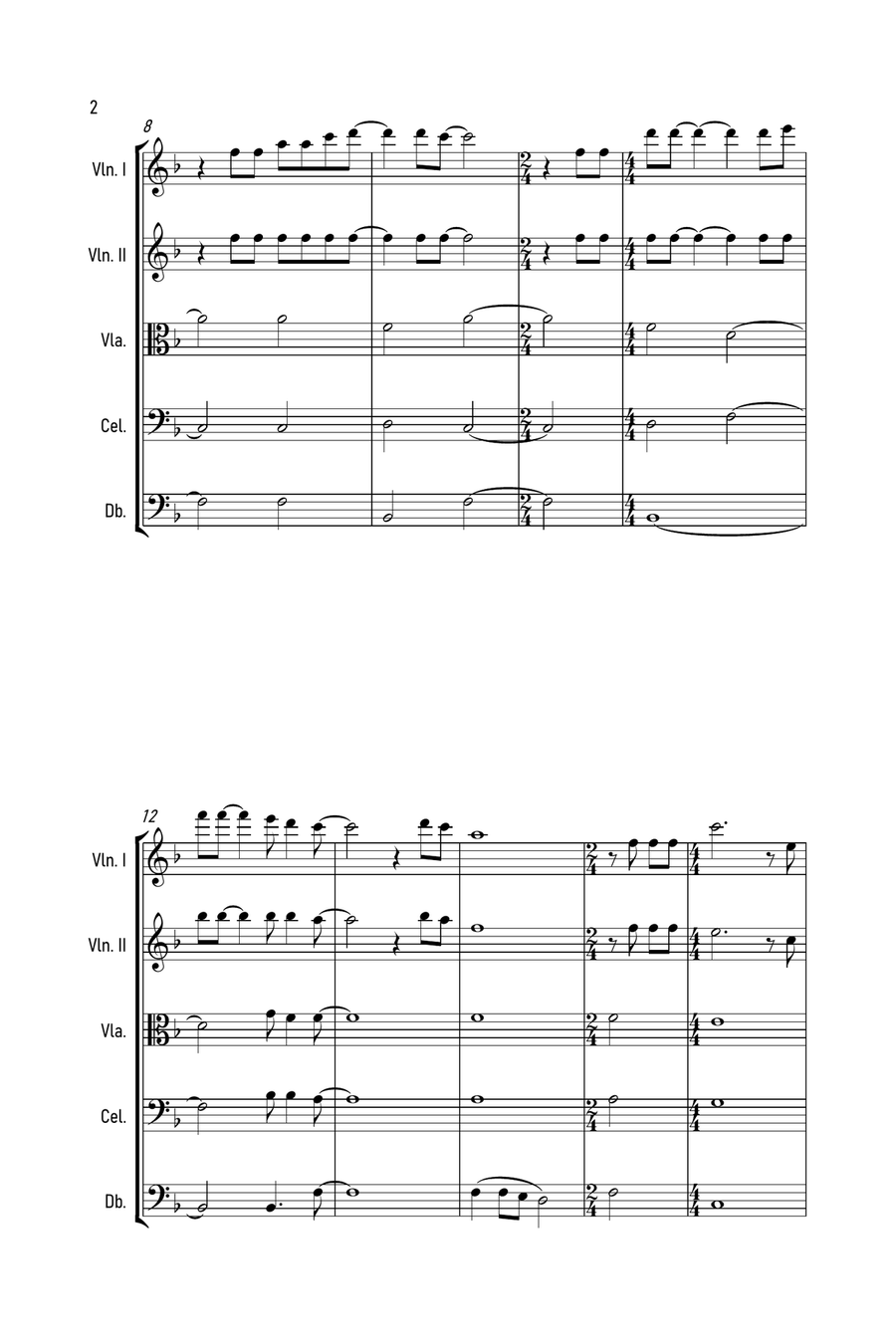 The Sound Of Silence String Quartet scores gallery preview page 3