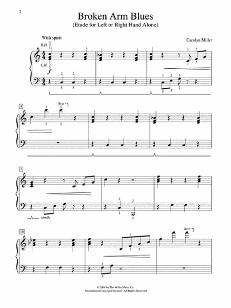 Broken Arm Blues Broken Arm Blues Piano scores gallery preview page 2