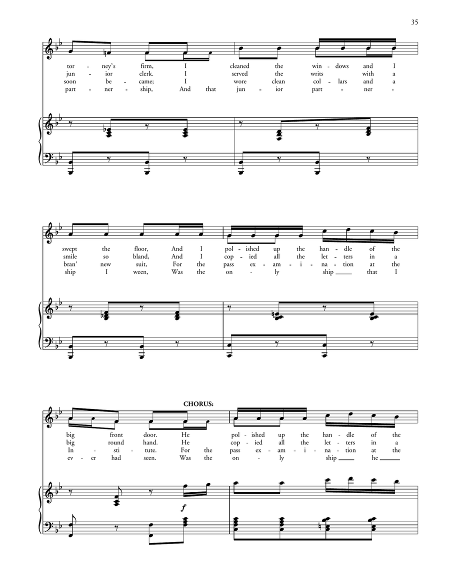 When I Was A Lad (from H.M.S. Pinafore) Voice scores gallery preview page 2
