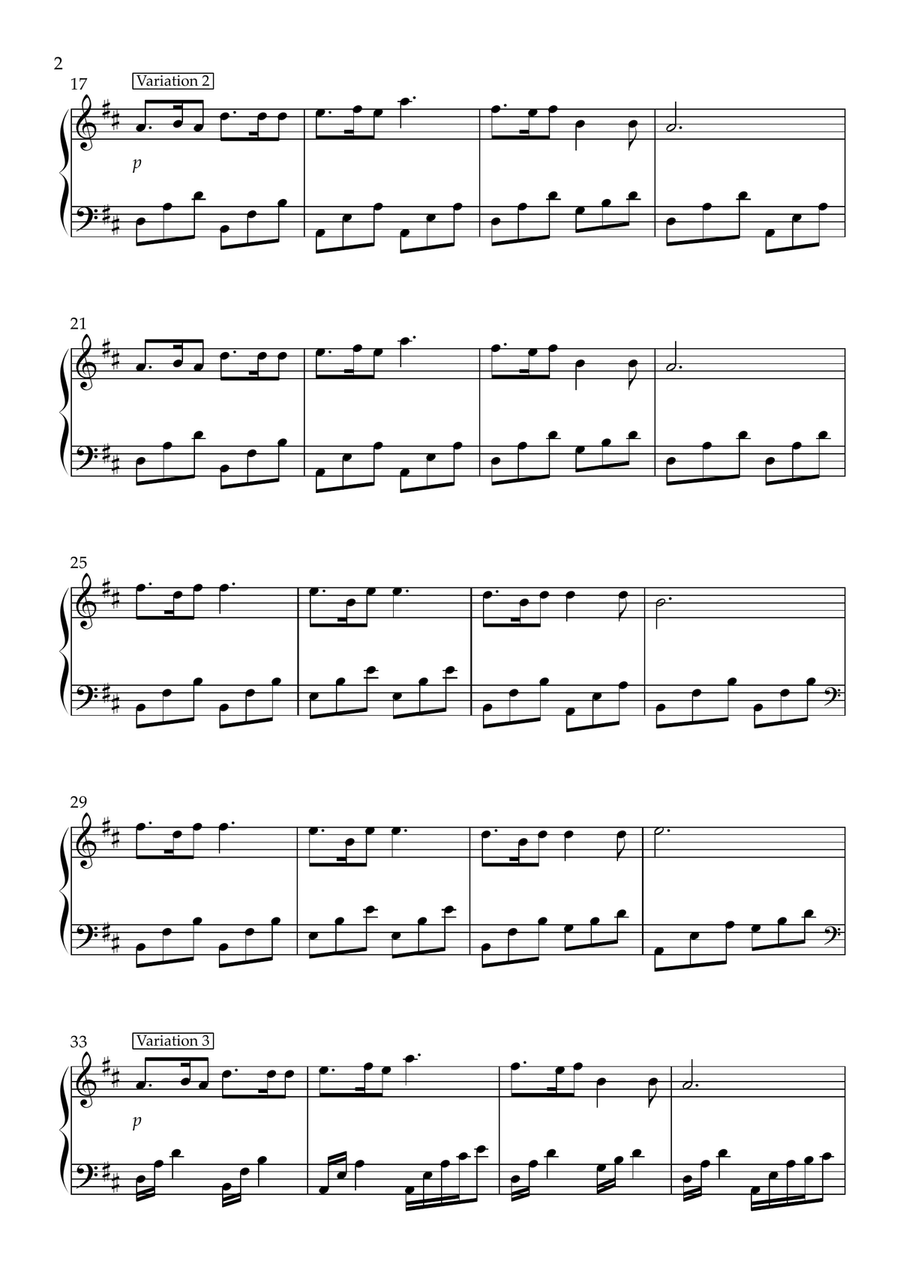 The Skye Boat Song (22-string harp) Harp scores gallery preview page 3