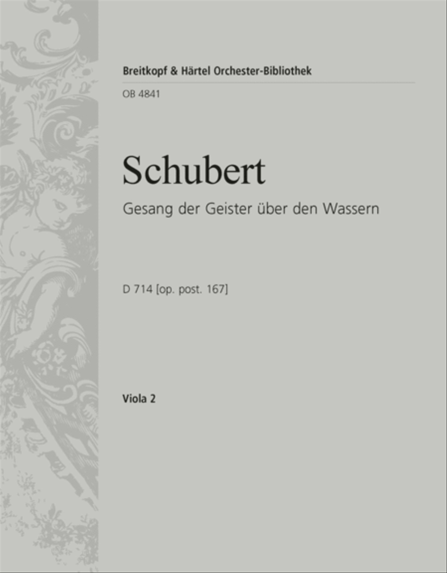 Gesang der Geister über den Wassern D 714 [Op. posth. 167] Men's Choir scores gallery preview page 1