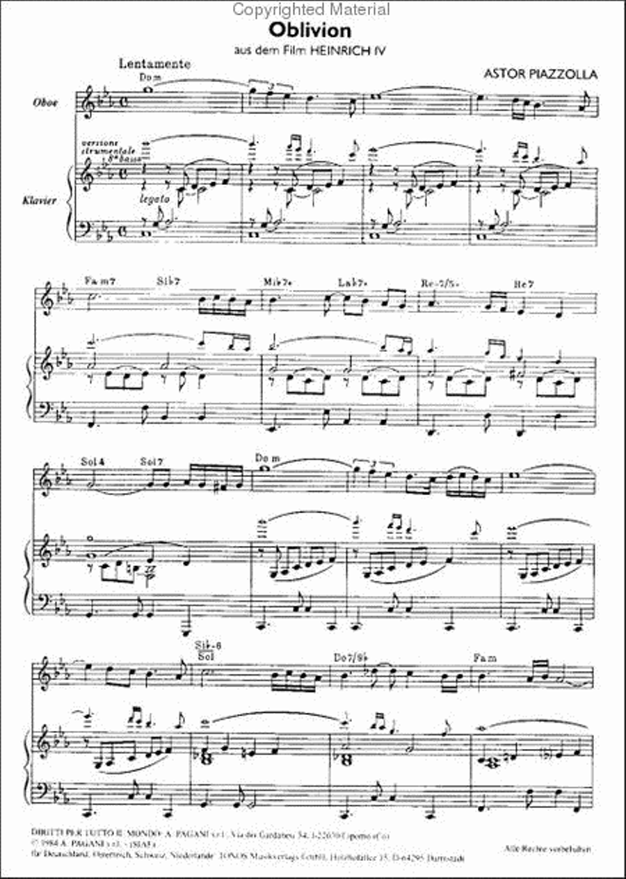Oblivion Piano scores gallery preview page 2