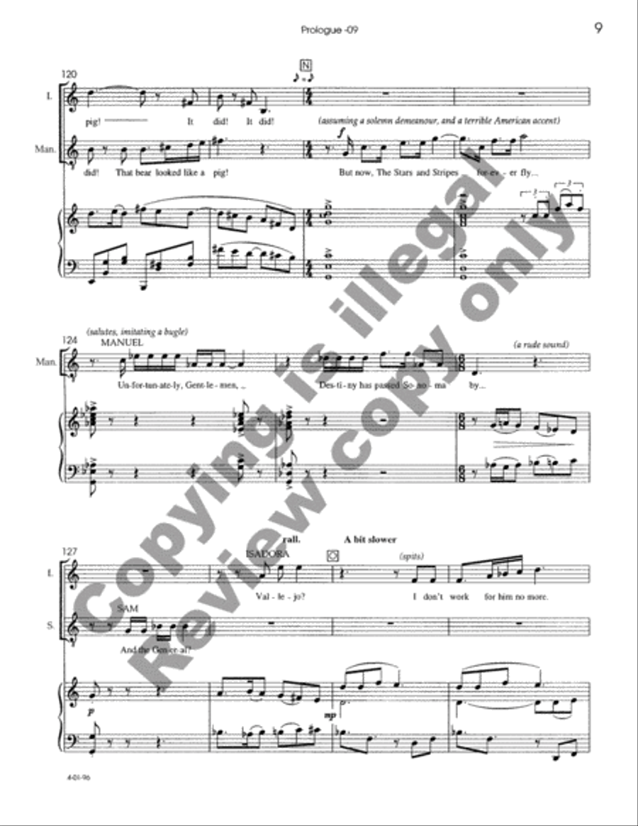 The Dreamers Piano, Vocal scores gallery preview page 16
