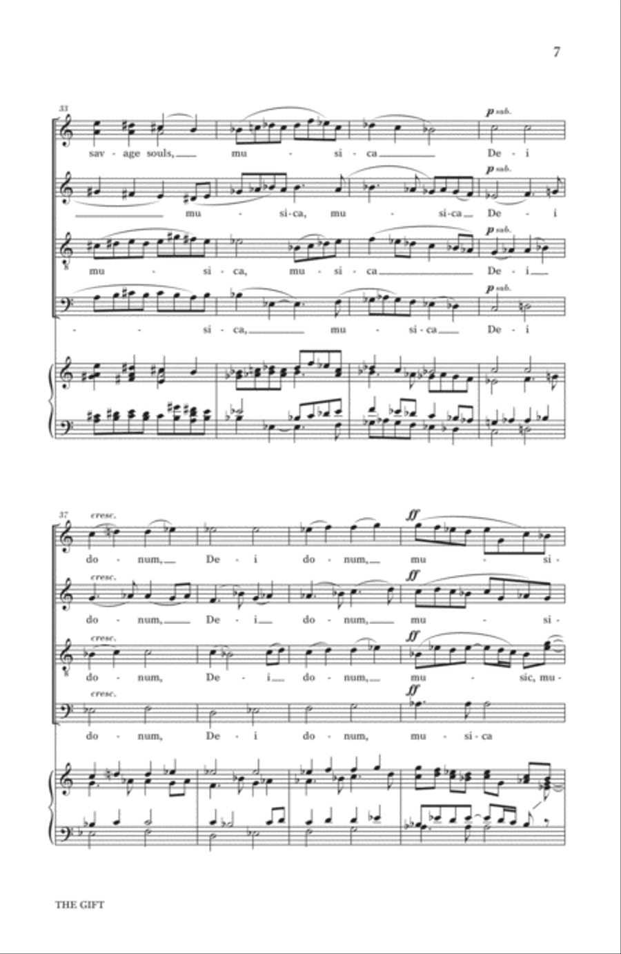 The Gift The Gift 4-Part scores gallery preview page 5
