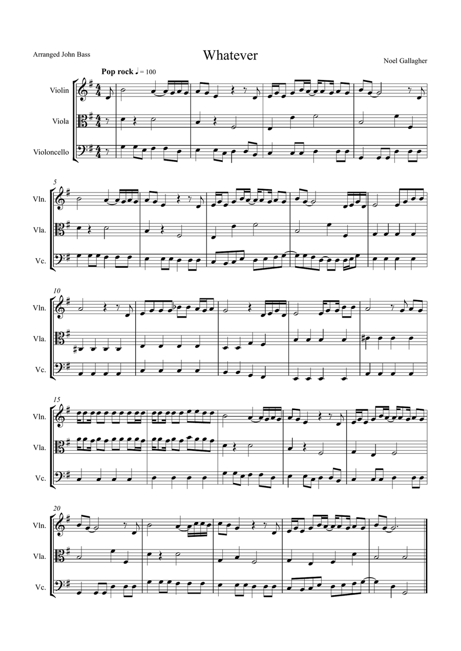 Whatever String Trio scores gallery preview page 1
