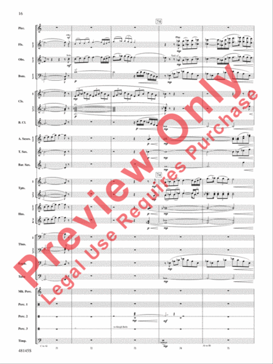 The River Seneca The River Seneca Concert Band scores gallery preview page 17
