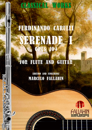 Book cover for SERENADE I - OPUS 109 - FERDINANDO CARULLI - FOR FLUTE AND GUITAR