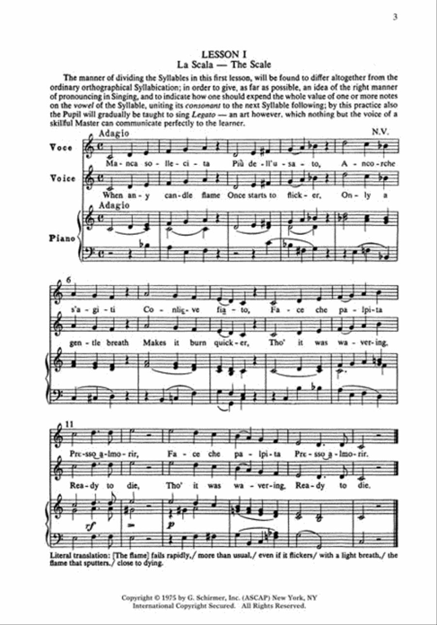 Practical Method of Italian Singing Voice Solo scores gallery preview page 7