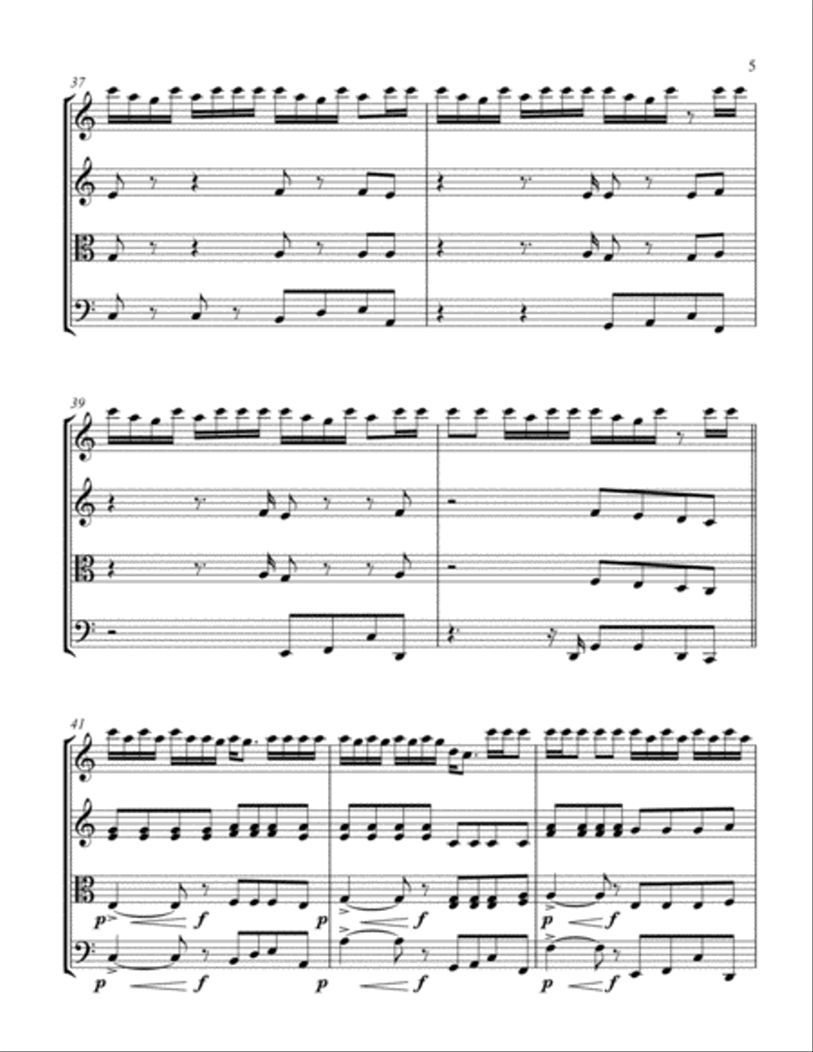 Sunday Candy Sunday Candy String Quartet scores gallery preview page 5