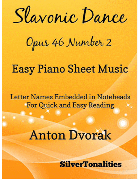 Slavonic Dance Opus 46 Number 1 Easy Piano Sheet Music