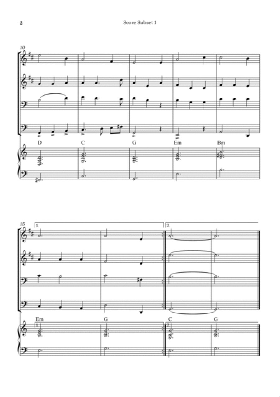 Amazing grace Trombone scores gallery preview page 2