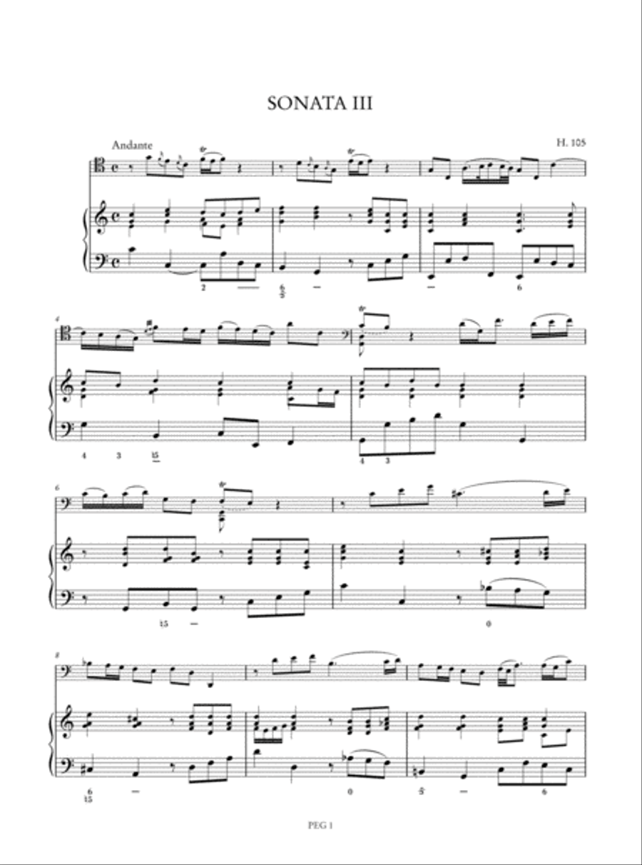 6 Sonatas Op. 5 (H. 103-108) for Violoncello and Basso Continuo - Vol. 1: Sonatas I-III Cello scores gallery preview page 4