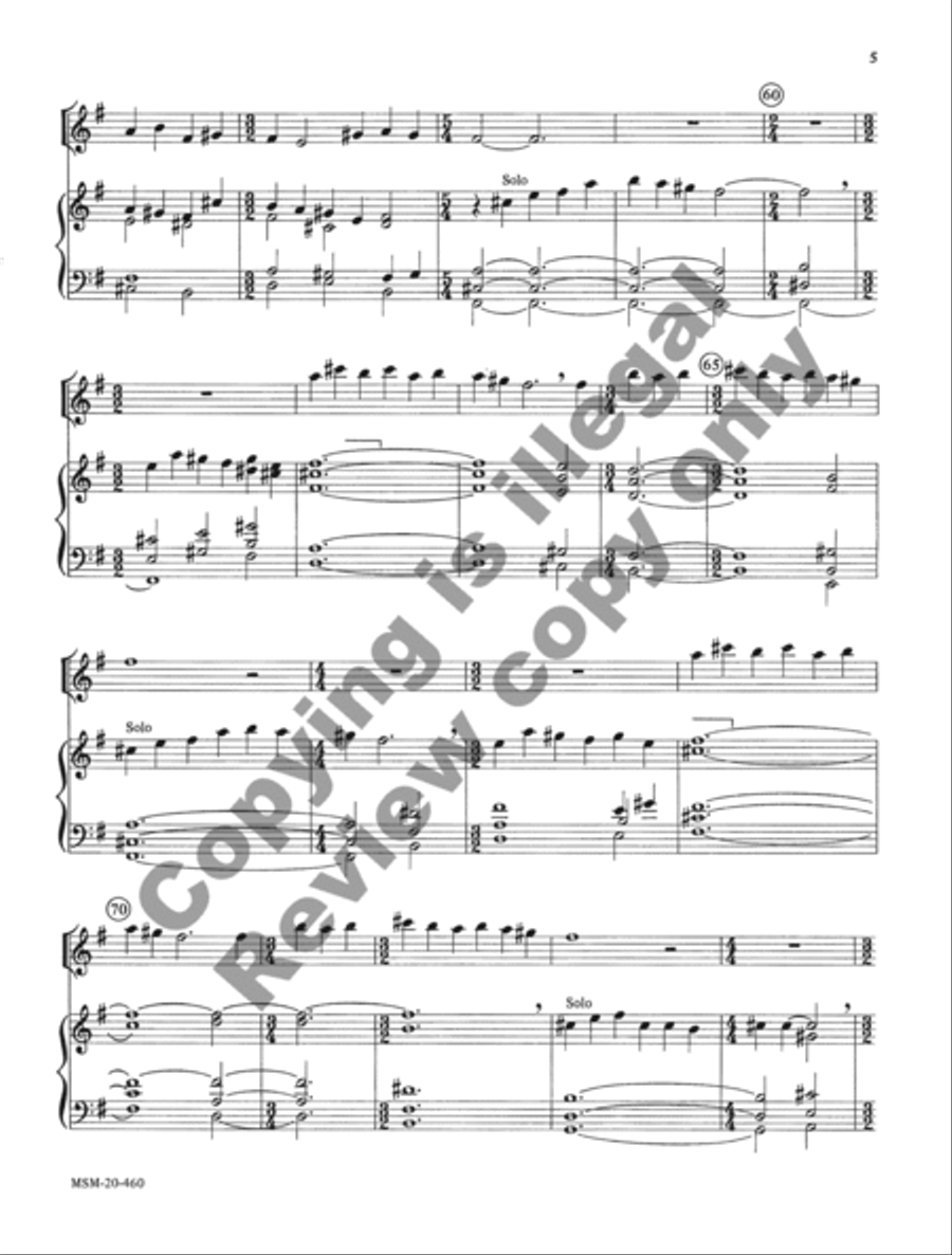 An Easter Prelude for Flute and Organ Flute Solo scores gallery preview page 9