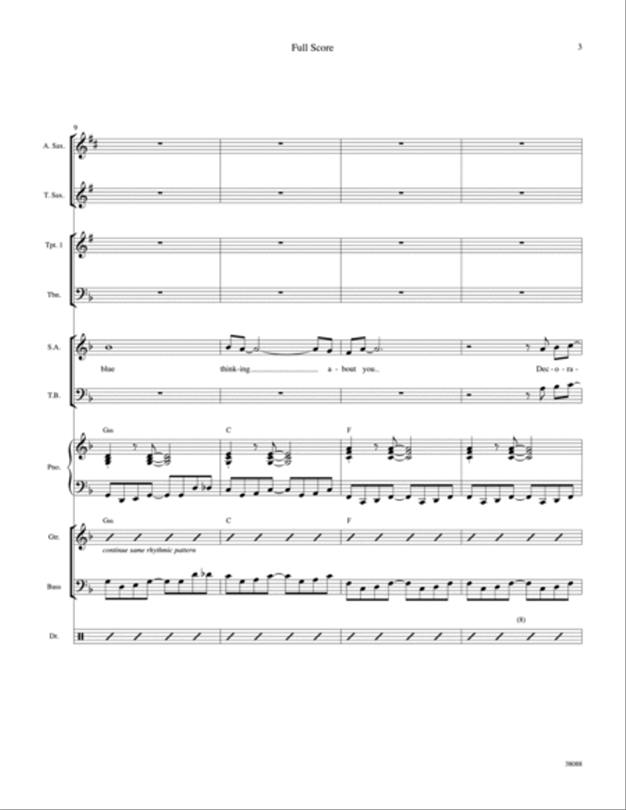 Blue Christmas Choir scores gallery preview page 4