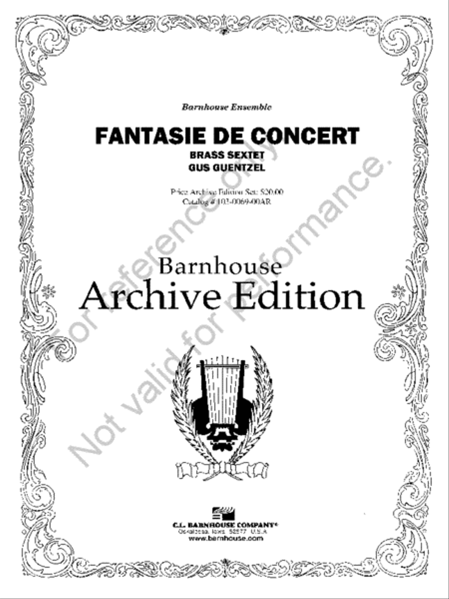 Fantasie de Concert Chamber Music scores gallery preview page 2