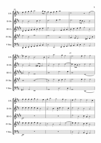 Canzon IV a 4 Ch.189 (Giovanni Gabrieli) Wind Quintet arr. Adrian Wagner image number null