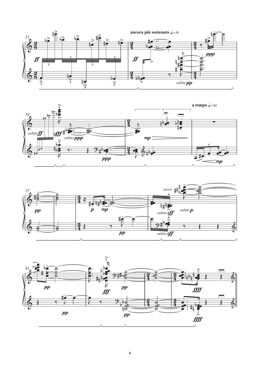 Des Pas Chromatiques - Hommage A Debussy Piano Solo scores gallery preview page 4