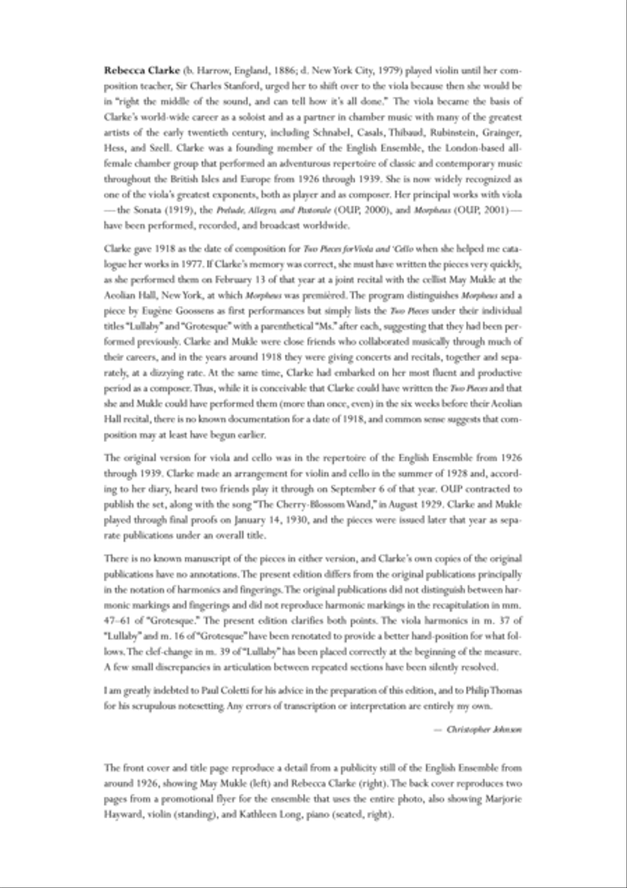 Two Pieces for viola (or violin) and cello String Trio scores gallery preview page 2