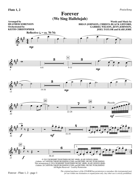 Forever (We Sing Hallelujah) - Flute 1 & 2