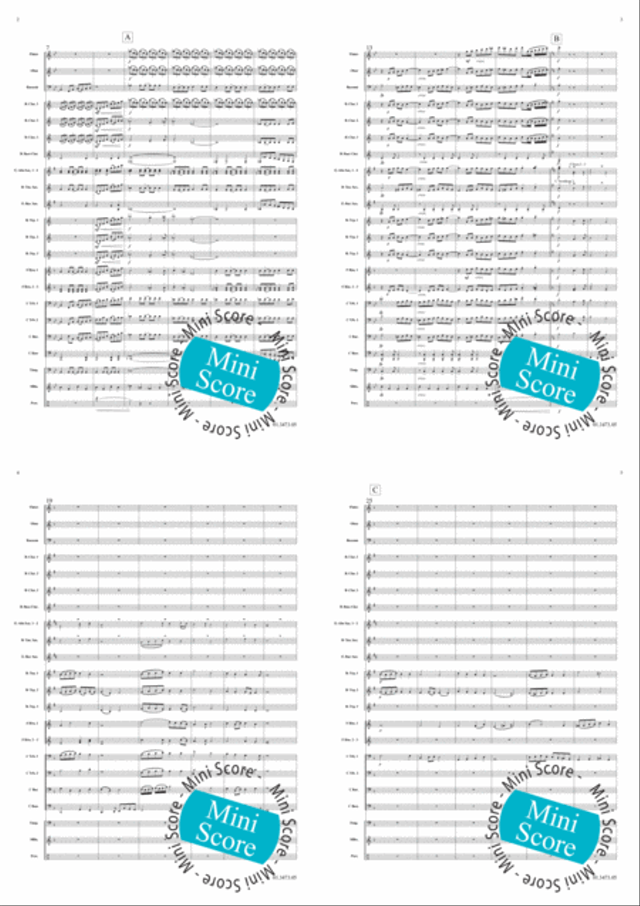 A German Carol A German Carol Concert Band scores gallery preview page 3