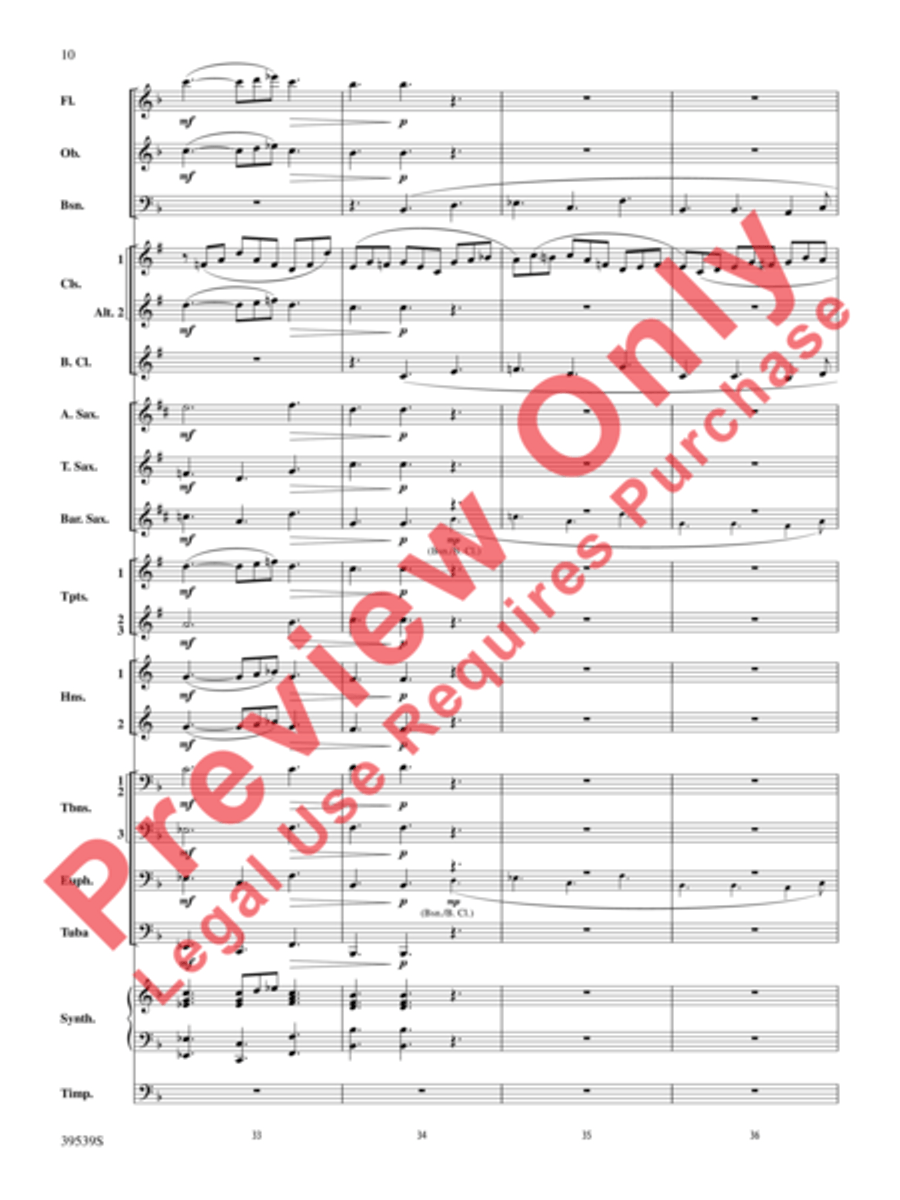 Jesu, Joy of Man's Desiring Concert Band scores gallery preview page 13