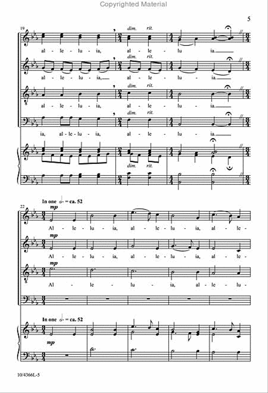 Alleluia Alleluia Divisi scores gallery preview page 5