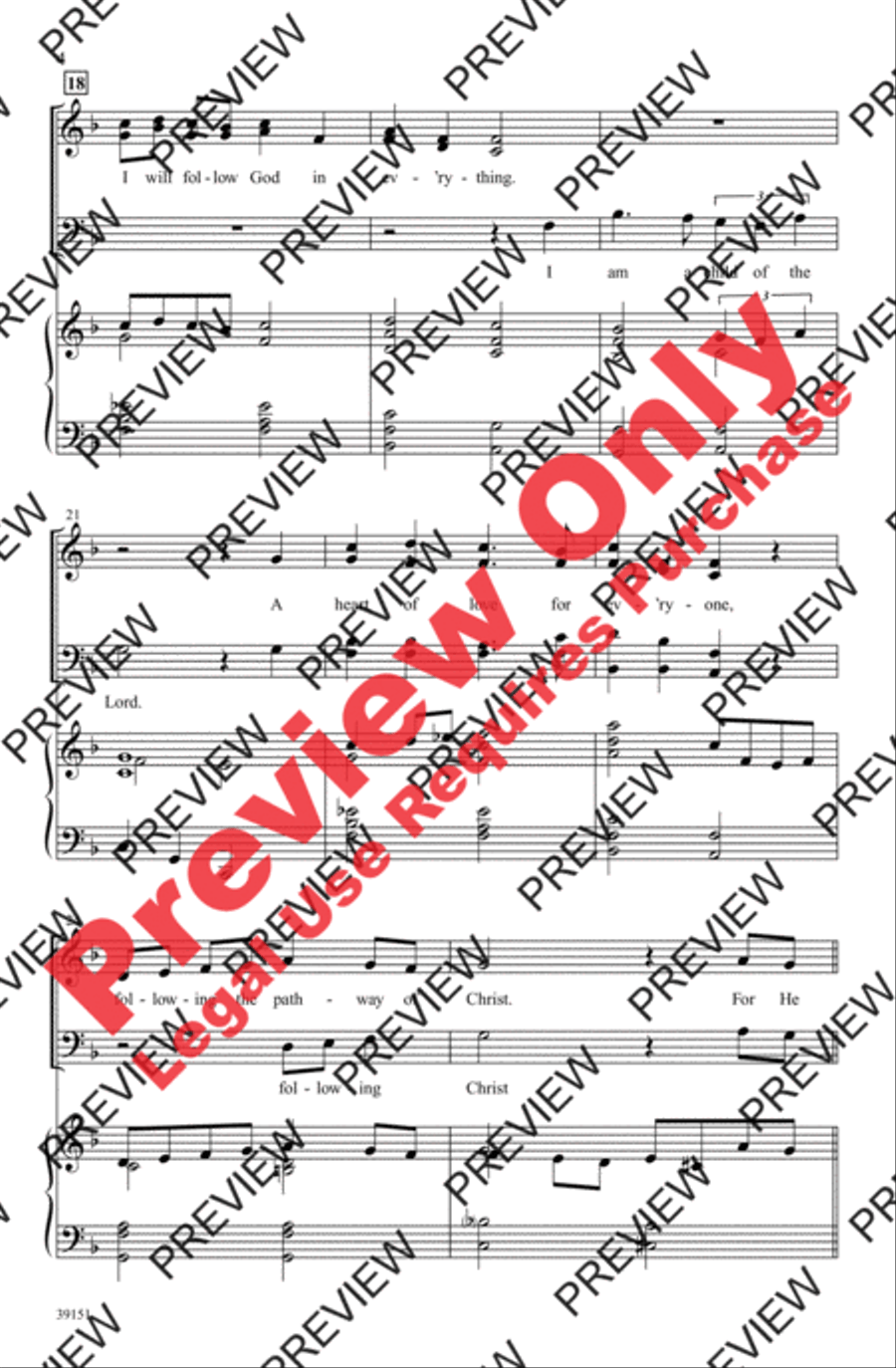 Psalms, Hymns, and Spiritual Songs 4-Part scores gallery preview page 4